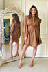 Tan Brown Shirt Dress